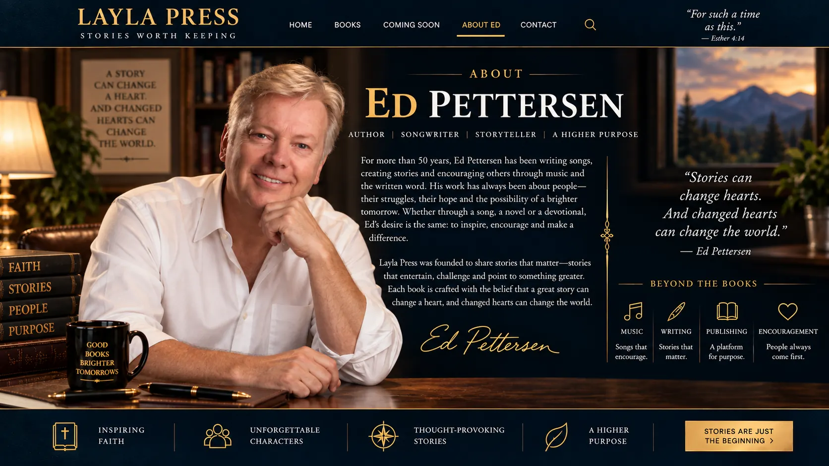 Layla Press About Ed page