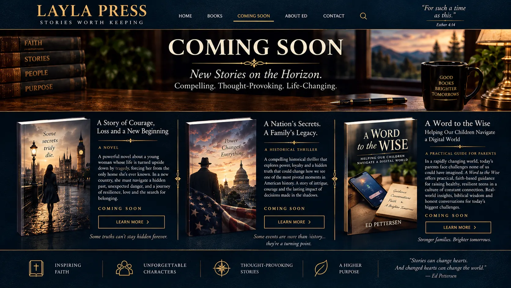Layla Press Coming Soon page